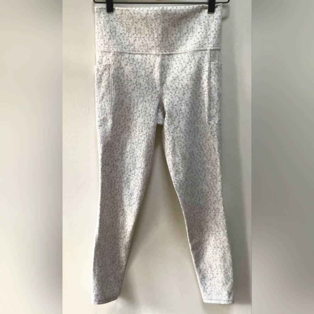 Athleta Gray Patterned Leggings - Picture 2 of 5